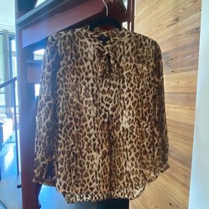 J Crew Cheetah Print Blouse
